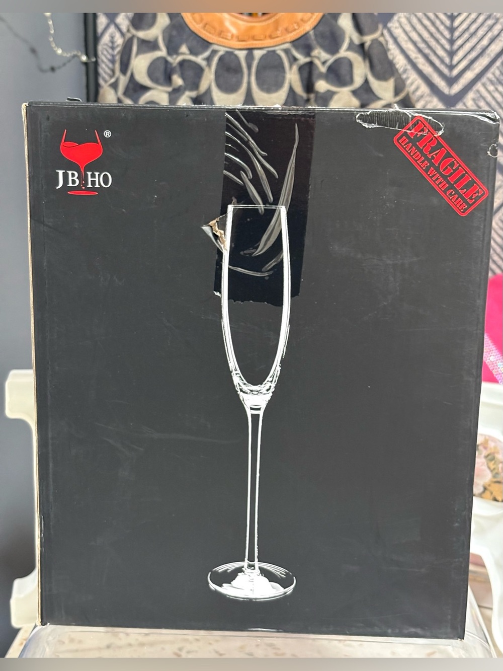 JBHO Hand Blown Champagne Glass - Picture 7 of 17